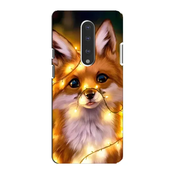 Чехол с принтом «Лисичка в гирляндах» для OnePlus 7 Чехол с принтом «Лисичка в гирляндах» для OnePlus 7