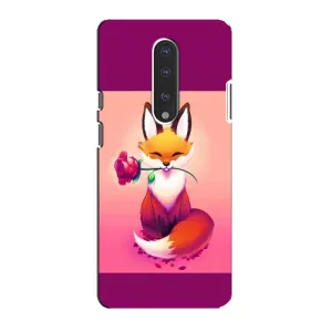 Чохли з картинкою Лисичка для OnePlus 7 (VPrint) (Лиса з трояндою)