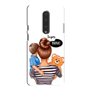 Чохол з друком для OnePlus 7 - (Мама з дитинкою) (AlphaPrint) (Мама з синочком)