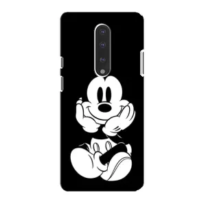 Міккі Маус чохол для OnePlus 7 (AlphaPrint - Мультяшні) (Маус на чорному)