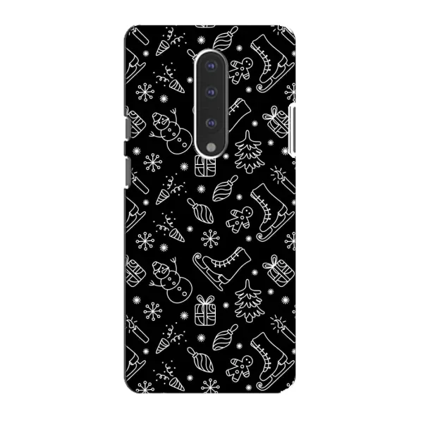 Чехол с принтом «Новогодний фон» для OnePlus 7 Чехол с принтом «Новогодний фон» для OnePlus 7