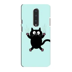 Чохол з принтом для OnePlus 7 (AlphaPrint) Модні коти (Падаючий кіт)