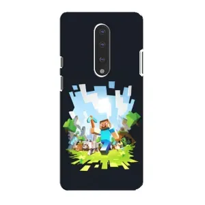 Чохол Майнкрафт на OnePlus 7 (AlphaPrint) Minecraft (персонажі Minecraft)