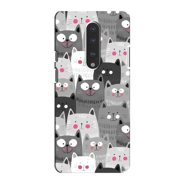Чохол з принтом «Мальовані котики» для OnePlus 7 Чохол з принтом «Мальовані котики» для OnePlus 7