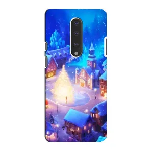 Різдвяні Чохли для OnePlus 7 (VPrint) (Різдвяне місто)