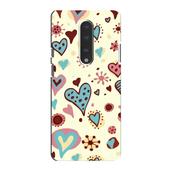 Чохол з принтом «Сердечки» для OnePlus 7 Чохол з принтом «Сердечки» для OnePlus 7