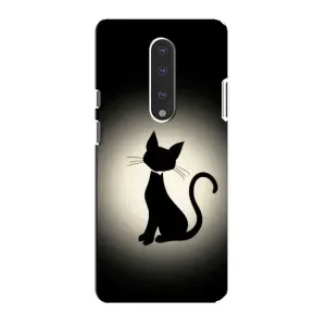 Чохол з принтом для OnePlus 7 (AlphaPrint) Модні коти (Силует котика)
