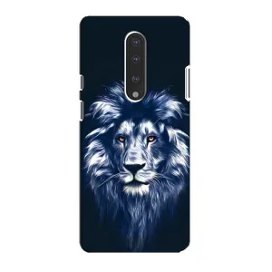 Чехол со Львом для OnePlus 7 (VPrint) (Синий Лев)