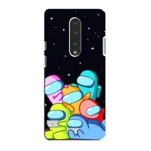 Чохли Амонг Ас для OnePlus 7 (AlphaPrint) (Скіни в космосі)
