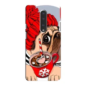 Чохли з собаками для OnePlus 7 (VPrint) (Песик в шапці)
