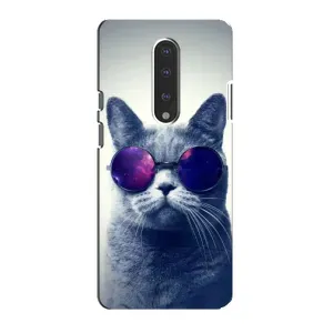 Чохол з принтом для OnePlus 7 (AlphaPrint) Модні коти (Стильний кіт)