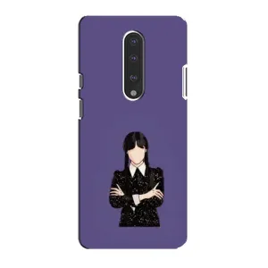 Чохли Венсдей на OnePlus 7 Уенсдей (AlphaPrint) (Венздей у чорному)