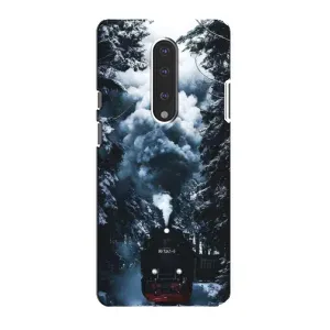 Новогодние, Праздничные Чехлы для OnePlus 7 - 2024 год (Зимний поезд)