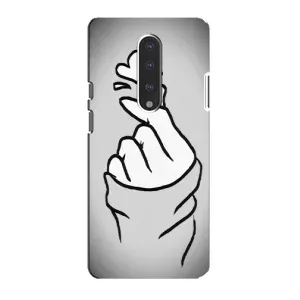 Чохол з принтом для OnePlus 7 (AlphaPrint - Знак сердечка) (Значок Love)