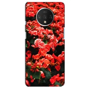 Чехлы с Цветами для OnePlus 7T (VPrint) (Цветы красные)