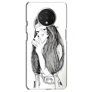 Чехол с печатью для OnePlus 7T - (Мода) (AlphaPrint) (Фото девочки)