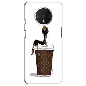 Чехлы Луи Витон для OnePlus 7T (AlphaPrint - LOUIS VUITTON) (кофе LOUIS VUITTON)