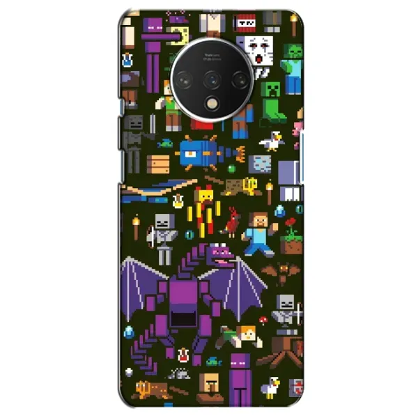 Чохол з принтом «Колаж Майнкрафт» для OnePlus 7T
