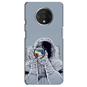 Чехол NASA для OnePlus 7T (AlphaPrint) (Космонавт фото)