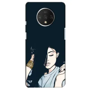 Чехол с печатью для OnePlus 7T - (Мода) (AlphaPrint) (Красивая девочка)