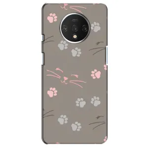 Чехол с рисунком кот на OnePlus 7T (Лапы и усы)