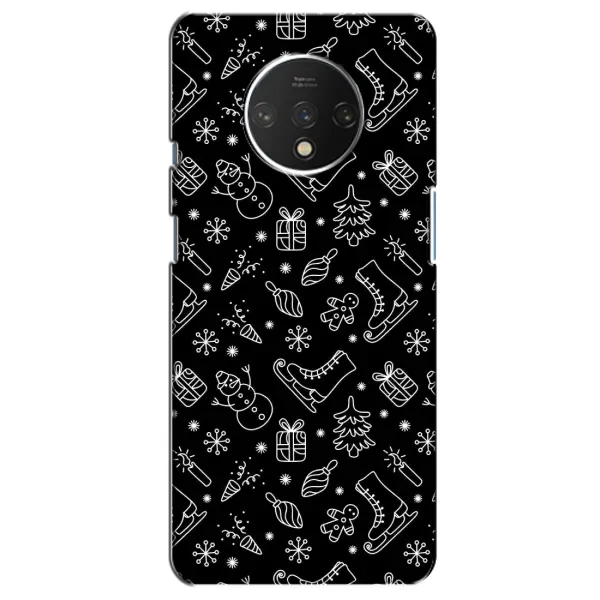 Чохол з принтом «Новорічний фон» для OnePlus 7T