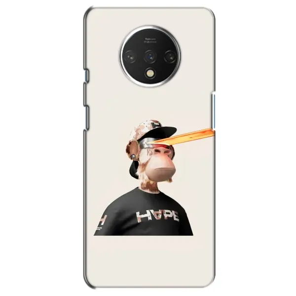Чехол с принтом «обезьяна NFT в очках» для OnePlus 7T