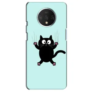 Чехол с принтом для OnePlus 7T (AlphaPrint) Модные коты (Падающий кот)