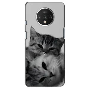 Чехол с рисунком кот на OnePlus 7T (Пара котов)