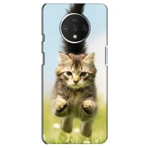 Чехлы с Котиками для OnePlus 7T (VPrint) (Прыжок кота)