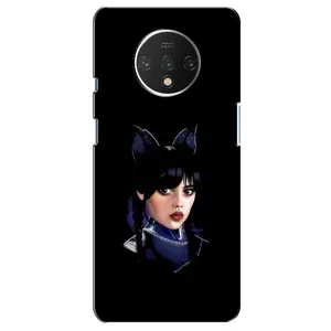 Чехлы Венсдей на OnePlus 7T Уэнсдей (AlphaPrint) (серьезная Уэнздей)