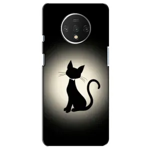 Чехол с принтом для OnePlus 7T (AlphaPrint) Модные коты (Силуэт котика)