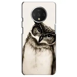 Чехол с птицами на OnePlus 7T (VPrint) (Сова)