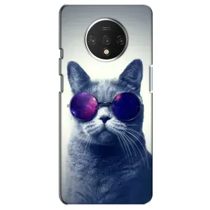 Чехол с принтом для OnePlus 7T (AlphaPrint) Модные коты (Стильный кот)
