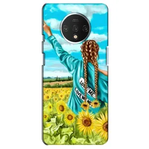 Чехол для Патриота Украины OnePlus 7T - (AlphaPrint) (Украиночка)