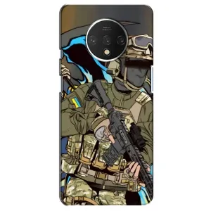 Чехлы с картинкой ЗСУ для OnePlus 7T (AlphaPrint) (Воин ВСУ)