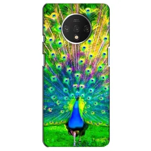 Чехол с птицами на OnePlus 7T (VPrint) (Яркий Павлин)