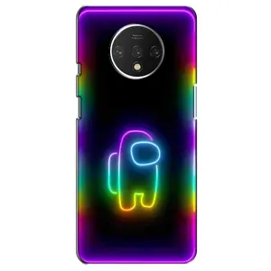 Чехол Амонг Ас для OnePlus 7T (AlphaPrint) (Яркий скин)
