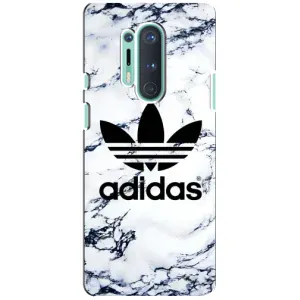 Чехлы Адидас для OnePlus 8 Pro (AlphaPrint) (Адидас на мраморе)