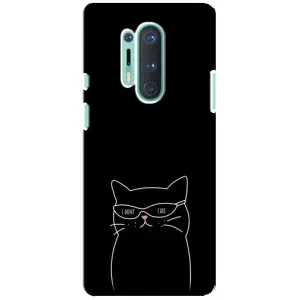 Чохол з малюнком кіт на OnePlus 8 Pro (Байдужий кіт)