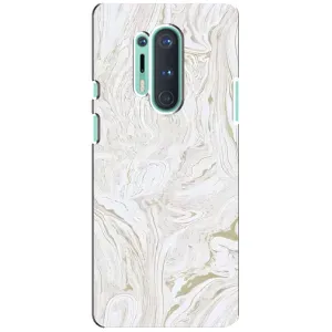 Мраморний чехол на OnePlus 8 Pro (VPrint) (Білий мрамор)