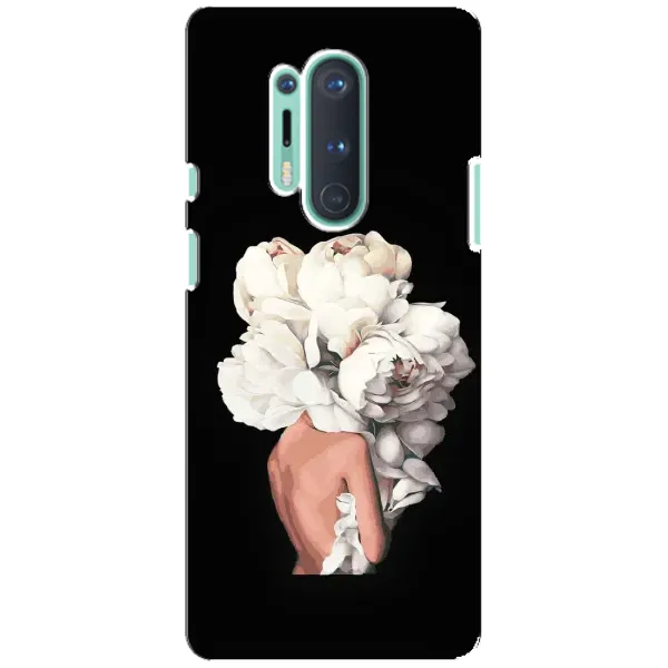 Чехол с принтом «Белые цветы» для OnePlus 8 Pro