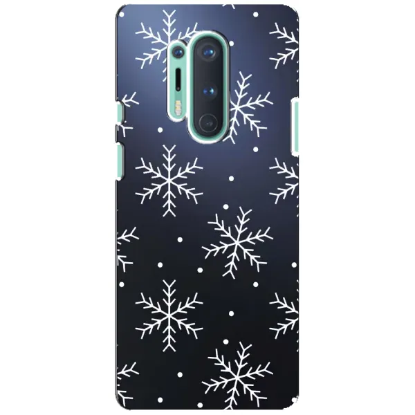 Чехол с принтом «Белые снежинки» для OnePlus 8 Pro