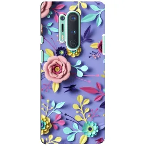 Чехлы с Цветами для OnePlus 8 Pro (VPrint) (Цветочный дизайн)