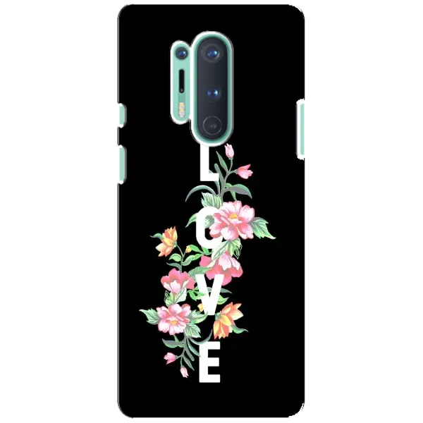 Чохол з принтом «Квіти LOVE» для OnePlus 8 Pro Чохол з принтом «Квіти LOVE» для OnePlus 8 Pro