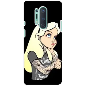 Чехол с печатью для OnePlus 8 Pro - (Мода) (AlphaPrint) (Девочка в тату)