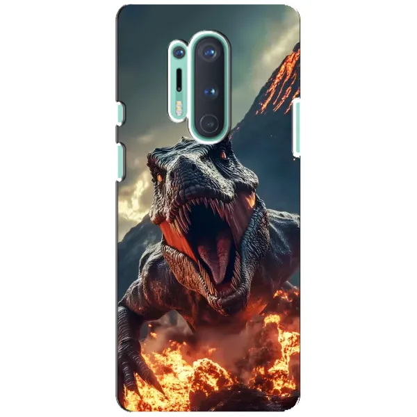 Чехол с принтом «Огненный динозавр» для OnePlus 8 Pro Чехол с принтом «Огненный динозавр» для OnePlus 8 Pro