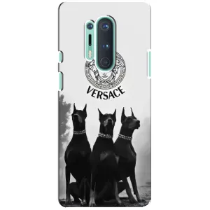 Чехлы VERSACE для ВанПлас 8 Про (PREMIUMPrint) (Доберман Версаче)