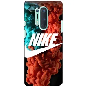 Чехол для OnePlus 8 Pro - с принтом Найк (AlphaPrint) (Дымчатый найк)