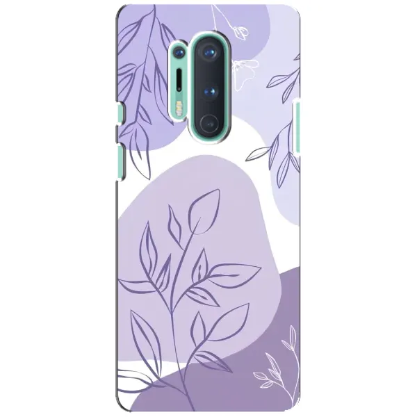 Чехол с принтом «Фиолетовые листья абстракция» для OnePlus 8 Pro